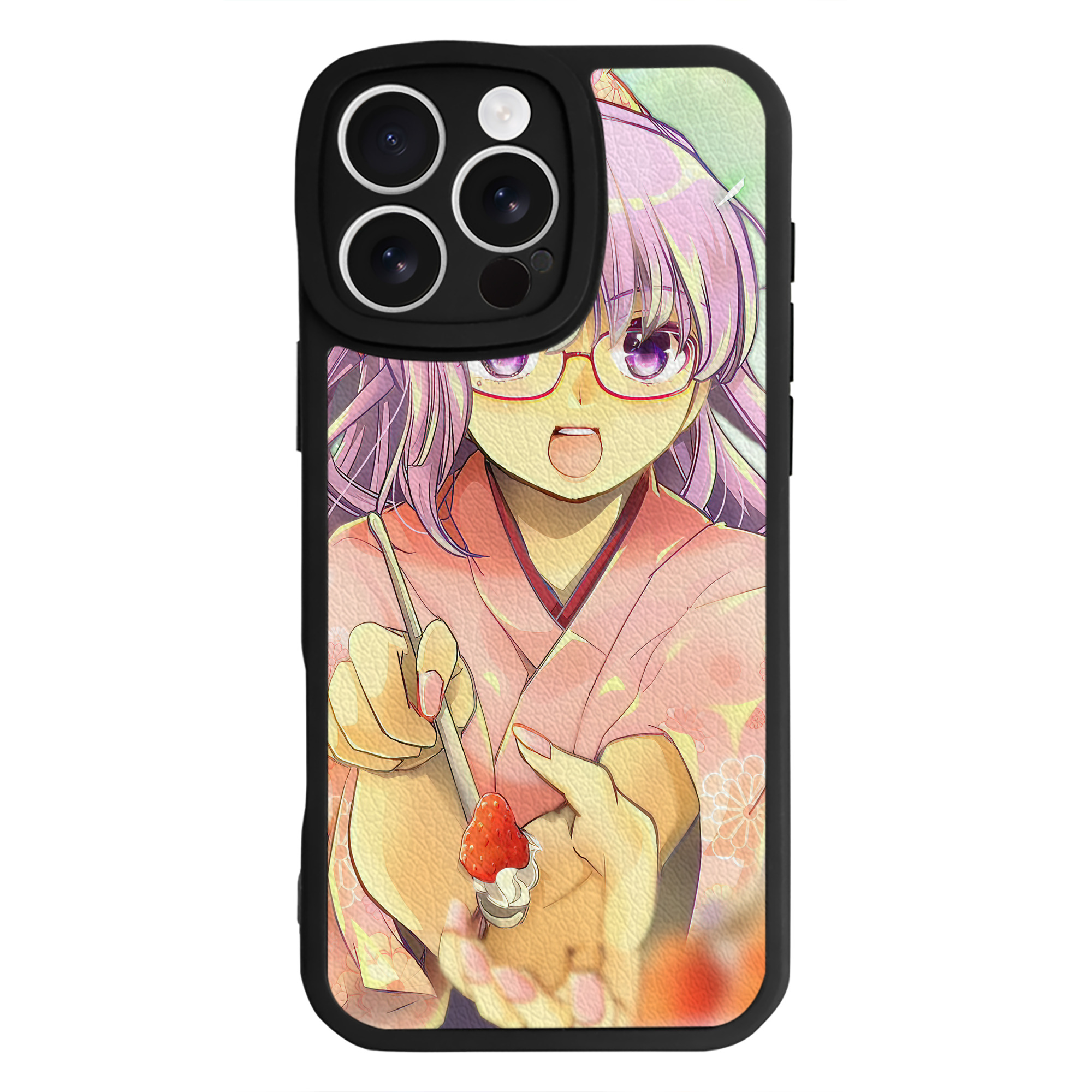 （画像用） ぎんたま 坂田銀時（さかたぎんとき） 神楽 志村新八（しむら しんぱち） GINTAMA Sakata Gintoki Kagura Shimura Shinpachi 【iPhone 16シリーズ対応】シリコンスマホケース（レザー調） 材質：シリコン